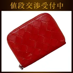 ボッテガヴェネタ コインケース ec-22965 レッド イントレチャート