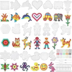 bath＆bath アイロンビーズ プレート セット 手芸 クラフト 手作りアクセサリー ストラップ キーホルダー 透明プレートセット(5mm 20枚セット)