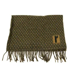 レノマ マフラー チェックマフラー ロゴ フリンジ ブランド echarpes