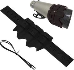 TKY バイク マフラーガード サイレンサー プロテクター ヒートガード オートバイ ドレスアップ 傷防止 耐熱(ブラック)