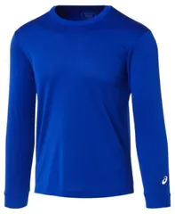 asics アシックス LS TOP アシツクスブルー M 2063A227 403 | スポーツ スポーツウェア バスケットボール トップス ゲームシャツ ロングスリーブ シャツ 長袖 吸汗速乾 ユニセックス スポーツ用品 グッズ ベーシック ワンポイント