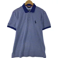 古着 ラルフローレン Ralph Lauren POLO GOLF ポロゴルフ 半袖 ボーダー ポロシャツ メンズL相当/eaa537162