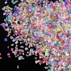 【クーポン有】小サイズ 約50g キラキラ ガラスカレット 虹のかけら 硝子のかけら 琉球ガラス 手作り用品 材料 レジン 封入 ガラスフリット DIY 手芸用品 封入パーツ 装飾充填物 サムコス ネイル パーツ ミックス