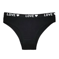 ブラジリアン レディース 綿95% スポーティ ロゴ 太めゴム リブあみ ストレッチ ハート ハーフバック シンプル 無地 スポーツ ジム Tバック ショーツ rt-033