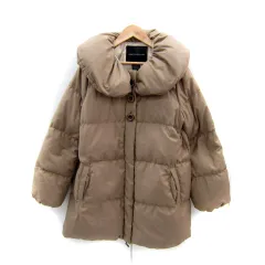 ダブルスタンダードクロージング ダブスタ DOUBLE STANDARD CLOTHING ダウンジャケット ロング丈 ボリュームカラー 無地 F ベージュ /SY2のサムネイル