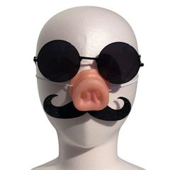 豚の鼻 サングラス ヒゲ 仮装 コスプレ おもしろ 面白いグッズ ハロウィン 3点セット
