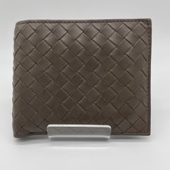 BOTTEGA VENETA　二つ折り財布　モカブラウン【F00019】