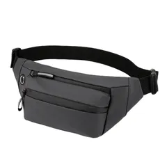 【数量限定】軽量 イヤホンホール付き 3Way ボディバッグ 多機能 レディース ランニング メンズ ポーチ ウエストバッグ 大容量 カジュアル 防撥水 アウトドア ウエストポーチ (グレー) YAPJEB
