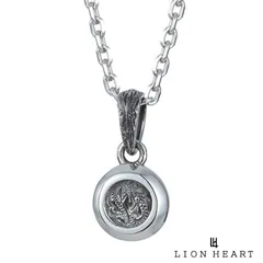 ライオンハート ハワイアン ミニ コイン ネックレス typeC サージカルステンレス316L シルバー 金属アレルギー対応 メンズ ブランド LION HEART