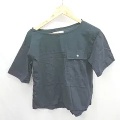 ◇ ⊂ ONIGIRI オニギリ COMME CA ISM 半袖 デザイン Tシャツ カットソー サイズ7 ネイビー レディース E  【1505290027144】