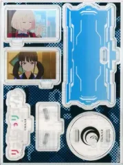 【中古】アクリルスタンド・アクリルパネル 錦木千束(左手上げ)＆井ノ上たきな(おさげ) アクリルジオラマ 「リコリス・リコイル TSUTAYA POP UP SHOP」