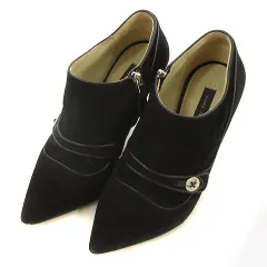 マークバイマークジェイコブス MARC by MARC JACOBS ショートブーツ ブーティー シューズ 靴 ヒール 山羊革 MJ19138 黒 ブラック 36 23cm位 ■SM1のサムネイル