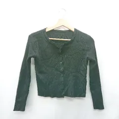 ◇ ⊇ MAISON DE THERESE メゾン ド テレーズ 長袖 カーディガン サイズM ブラック系 レディース E  【1409240052029】