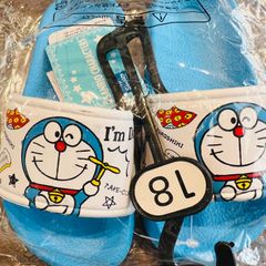 ドラえもん　サンダル　男の子　キッズ　18cm　水色　ドラえもんサンダル