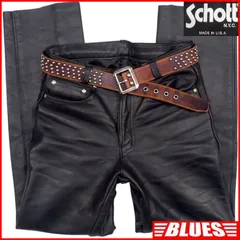 美品✨Schott ショット made in USA レザーパンツ 黒 28 楽天市場】schott（ショット）レザーパンツ メンズ,アメリカ製
