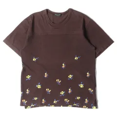 COMME des GARCONS コムデギャルソン Tシャツ 蛍光期 異素材 切替 グラフィック クルーネック Tシャツ PE-T028 02SS HOMME PLUS オム プリュス アーカイブ ブラウン 日本製 アーカイブ トップス カットソー 半袖のサムネイル
