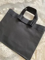 【A4収納可】ブラックリボントートのサムネイル