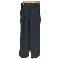 フォルクシー forksy. センタープレス ハイウエスト ストレート スラックス パンツ レディース JPN：M 