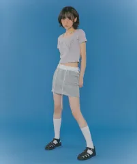 ネスティ ファンシークラブ レタリング スウェット パンツ スカート グレー