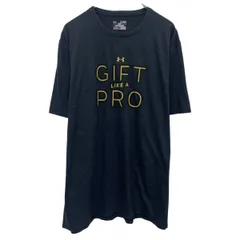 UNDER ARMOUR プリントTシャツ XL ブラック アンダーアーマー プルオーバー ビッグサイズ バックプリント 古着卸 アメリカ仕入 a704-5926