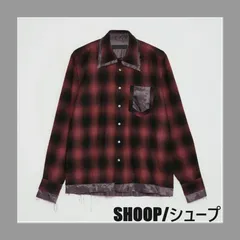 61%OFF/新品/SHOOP/シュープ/LAYERED CHECK FLANNEL SHIRTのサムネイル