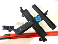 FlightScopeMEVO+2023年用調整式アライメントスタンド 金属ボルト型　アライメントスティック無　レーザポインタ無　ローンチモニター フライトスコープ　ミーボ　ヘッド測定器