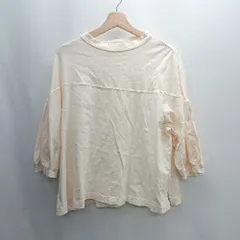 ◇ Samansa Mos2 長袖 カットソー サイズF クリ－ム系 レディース E  【1406050081584】