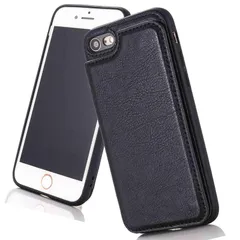人気  【Hbcnxny】ケース 手帳型 対応 iPhone SE 第2世代、iPhone7 iPhone8 スマホケース 耐衝撃 カードケース カード収納 手帳型ケース カバー オシャレ カード収納 背面（ブラック）アップル あいふぉん7/8/2020 黒