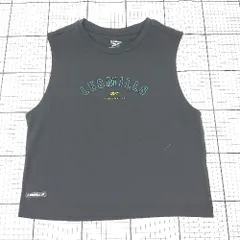 ◇ Θ Reebok リーボック シンプル ノースリーブ Tシャツ カットソー サイズL ブラック系 レディース E  【1507230011459】