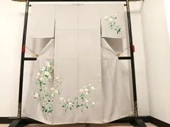 平和屋着物●訪問着　友禅　作家物　枝花文　正絹　逸品　AAAZ4551ph