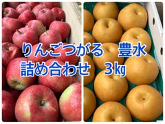 りんごつがる　豊水梨　詰め合わせ　3㎏