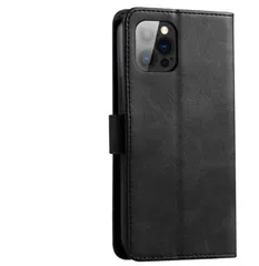 iPhone12 シリーズ 手帳型 ベルト付 マグネット 黒色 在庫処分