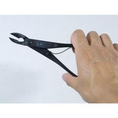 盆栽道具　先細又枝切　バネ付　全長180mm　No.6C　植木　庭木　兼進作