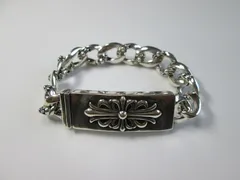 ブレスレット バングル シルバー クロス フローラル フラワー 紋章 ヴィンテージ 韓国