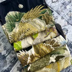 男の子 産着 お宮参り着物5枚セット 七五三 産着 セミアンティーク  素材 リメイク 汚れ有り 黒 鷹の柄 ハンドメイド リメイク用 まとめ買い まとめ売り 着物 レトロ kimono #きもの猫田 T002