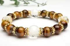 パワーストーン 天然石 ブレス 四神ブレス 開運グッズ 開運アイテム タイガーアイ 水晶素彫四神 ブレスレット メンズ ブレス パワーストーン 天然石 _A556