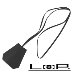 ■美品■ エルメス クロシェット クローシュ ネックレス シャモニー レザー ブラック 黒 □D刻 箱 【259340】★のサムネイル