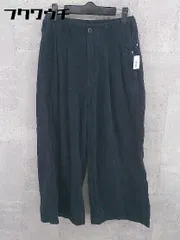 ◇ nano＆co ナノアンドコー コーデュロイ ワイド パンツ サイズ36 ネイビー レディース 【中古】 【1002800933648】