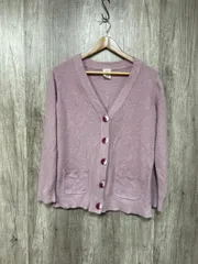 gelato pique ジェラートピケ モコモコ カーディガン sizeF/ピンク ◆■ レディース