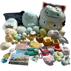 ★ すみっコぐらし グッズ 46点 まとめ商品  ぬいぐるみ、てのりぬいぐるみ アイテム、キーホルダー、ショルダーバッグ など 2.8kg