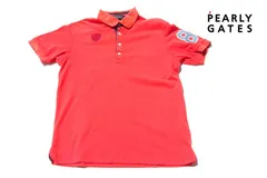 【中古】パーリーゲイツ｜pearly gates｜メンズ刺繍入り半袖ポロシャツ｜4
