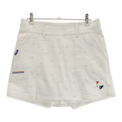 サイズ：M FILA GOLF フィラゴルフ  インナー付き ストレッチスカート 総柄 ホワイト系 [240101487278] ゴルフウェア レディース ストスト