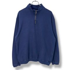 90s EBTEK Halfzip Sweat Shirt Made in CANADA 【S】 90年代 エディーバウアー Eddie Bauer ハーフジップ スウェット ネイビー 長袖 古着 ビンテージ ヴィンテージ 無地 カナダ製