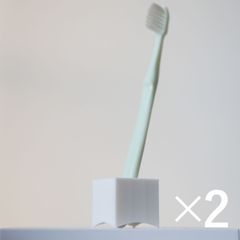 点で立つ 歯ブラシスタンド（2個セット）　/　歯ブラシホルダー 歯ブラシ立て 速乾 衛生的