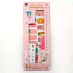 [중고] 씰 스티커 (캐릭터) 아루코 씨 & 유메노우치 씨 디자인 네일 아트 씰 [이치 반 쿠지 하츠네 미쿠 브랜드 콜라보레이션 MIKU wears MILK] E상