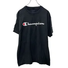 Champion 半袖 ロゴTシャツ L ブラック チャンピオン プリントロゴ 古着卸 アメリカ仕入 a704-5669
