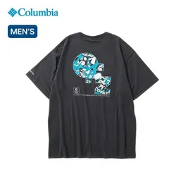 【新品】Columbia コロンビア スウィンアベニューオムニフリーズゼログラフィックショートスリーブTシャツ メンズ ブラック/キャンプ.B.P