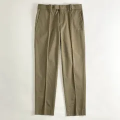 55c10 《美品》 BOTTEGA VENETA ボッテガヴェネタ センタープレス スラックス カジュアルパンツ 40 カーキ ボトムス イタリア製 春のサムネイル