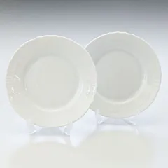 リチャードジノリ ジノリ1735 ペア 2個セット ベッキオホワイト プレート 17ｃｍ 皿 洋食器 白い食器 002RG00FPT110 0175B0