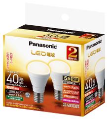 パナソニック ミニクリプトン型 LED電球 E17口金 電球40形相当 電球色相当(4.2W) 広配光タイプ 2個セット LDA4LGE17K40ESW22T